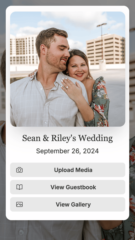 Share Wedding Photos with Guests