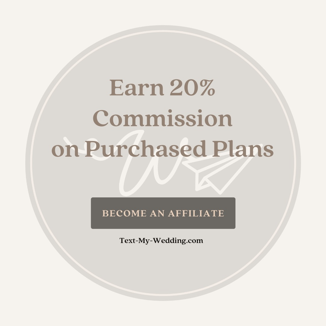 Announcing the Text My Wedding Affiliate/Referral Program